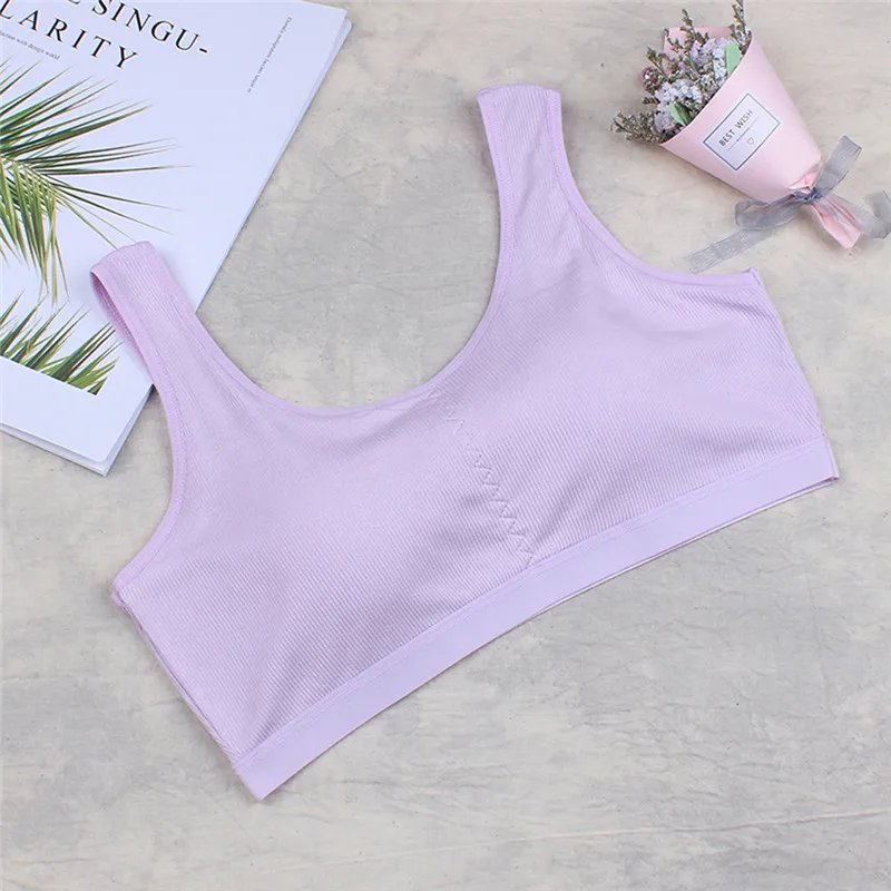 Girls cotton bra 2019 summer new Kids Girls Underwear Bra Vest Children Underclothes Sport Undies Clothes #4M08 (17)