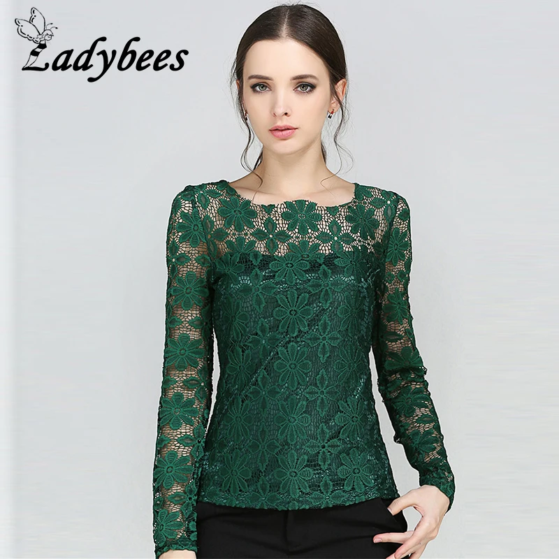 Willstage Women XXXXXL Plus size T-shirts Long Sleeve Lace Tops oversize 5XL Shirt Floral Casual Slim Tee 2019 Autumn Clothing | Женская