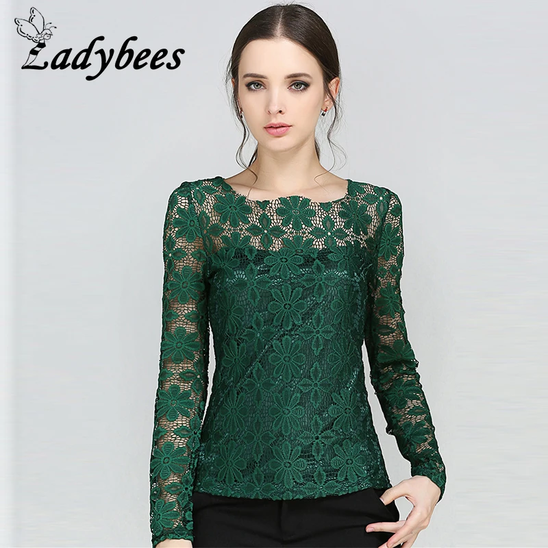 Long sleeve lace tops Outlet