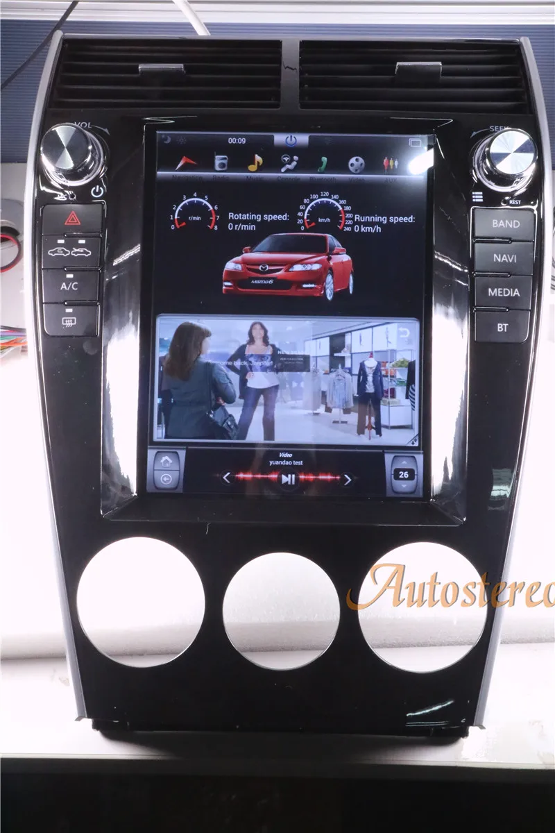 Flash Deal Android 7.1 Tesla style Car no DVD Player GPS Navigation For Mazda6 2002-2008 radio tape recorder stereo headunit multimedia IPS 15