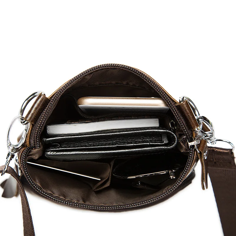 OTHERCHIC Genuine Leather Bags Men High Quality Messenger Bags Small Travel Dark Brown Crossbody Shoulder Bag For Men 7N04-14 OTHERCHIC Genuine Leather Bags Men High Quality Messenger Bags Small Travel Dark Brown Crossbody Shoulder Bag For Men 7N04-14
