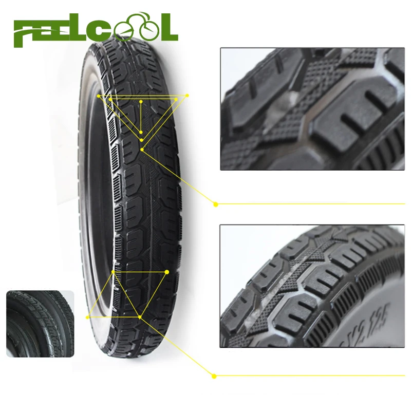 FEELCOOL 20*1.75 Biciclette Gomme piene 20 Pollice Pneumatici Pneumatici  Moto Anti slip 20x1.75 Nero|solid tires|bicycle solid tires20 inch tyres -  AliExpress