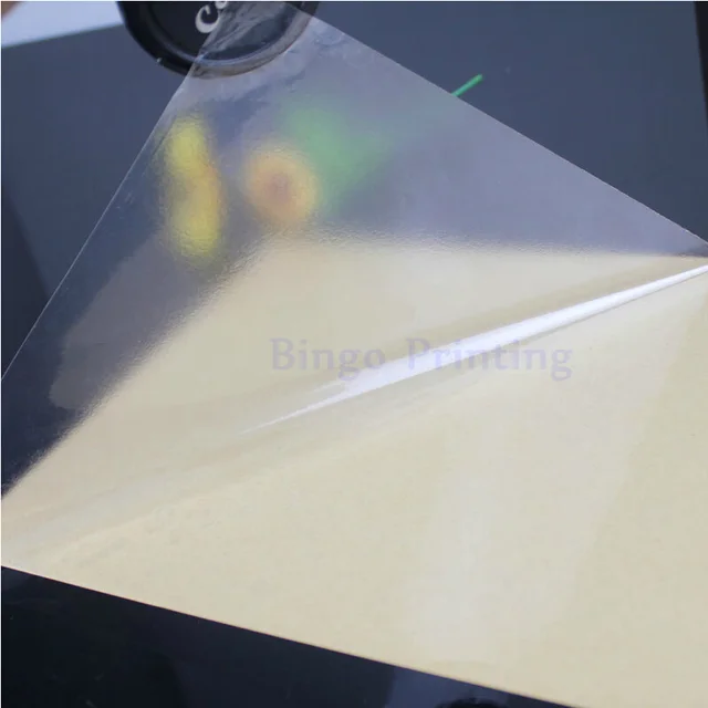 100 sheets a4 pvc sticker vinyl sticker transparent clear sticker pvc vinyl sheets
