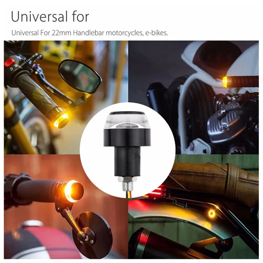 2 шт./компл. moto rcycle blinker руль Топ светодиодные лампы указатель поворота светильник