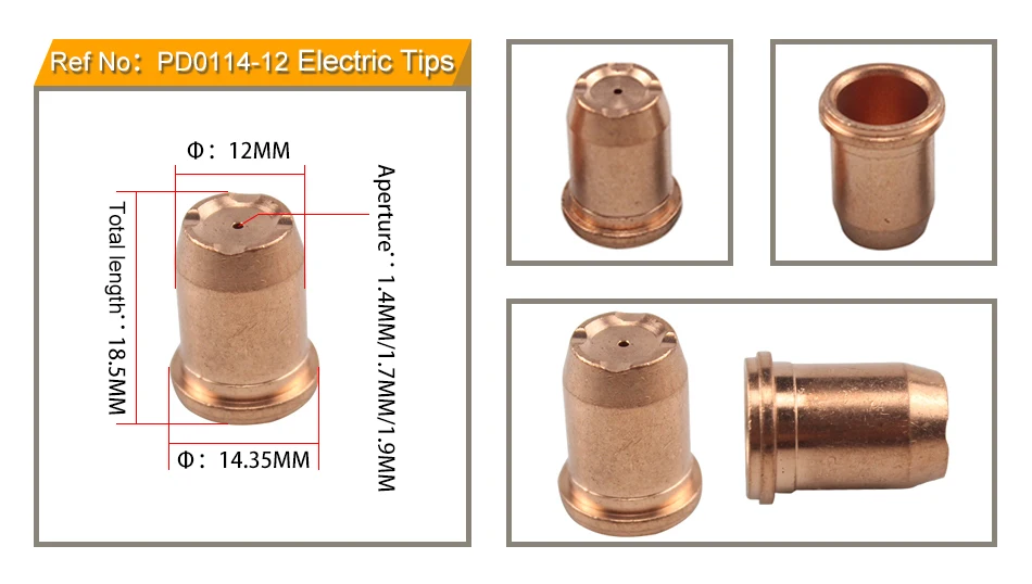 Электрода PR0117 5 шт 1,0 мм/1,2 мм сопла PD0114 и 5 шт за лот для S75 резки плазменной горелки резки Расходные