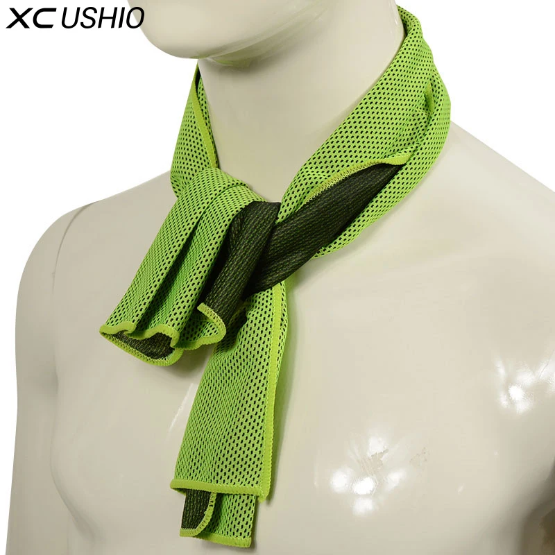 

XC USHIO One Piece 30*90cm Thin Sport Ice Towel Gym Jogging Running Yoga Fitness Cooling Towel
