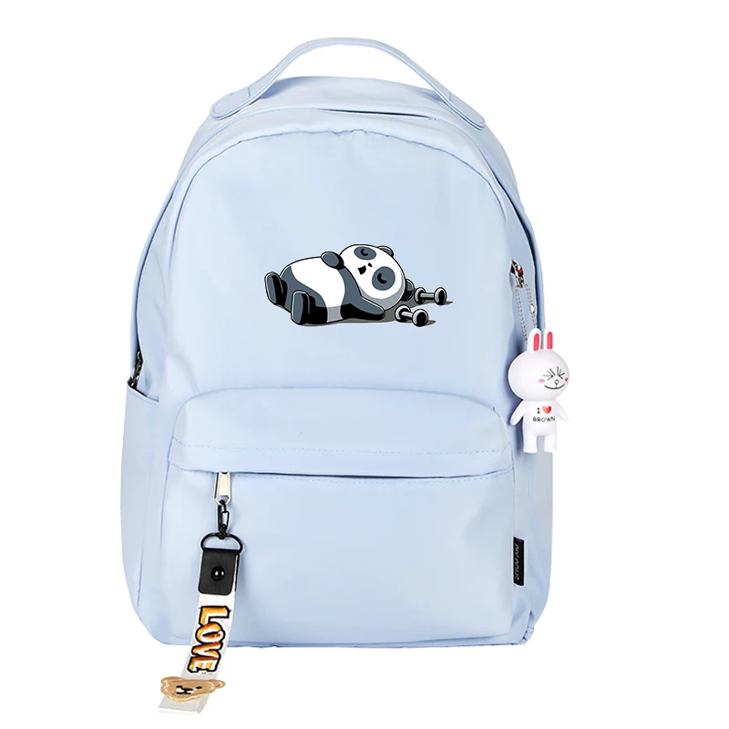 #*Cheap Cartoon Panda Printing Backpck Cute Animal Backpack kawaii Women Pink Backpack Nylon Travel Backpack Rugzak Laptop Backpack