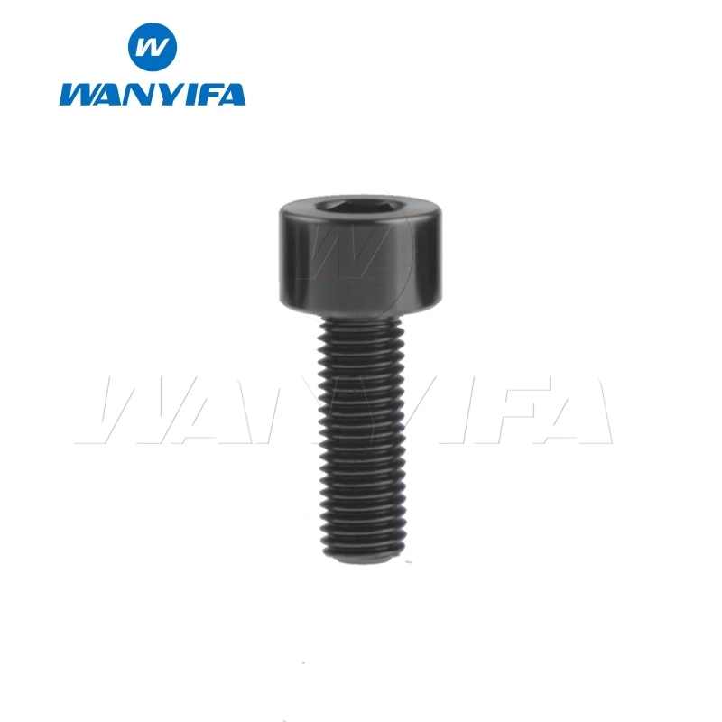 M6x16 Black Wanyifa клеймо M6x10 15, 16, 18, 20, 25 30 35, 40 45 50 55 60 мм Винт С Титановым болтом для велосипедного тормоза велосипеда части - Цвет: M6x16 Black
