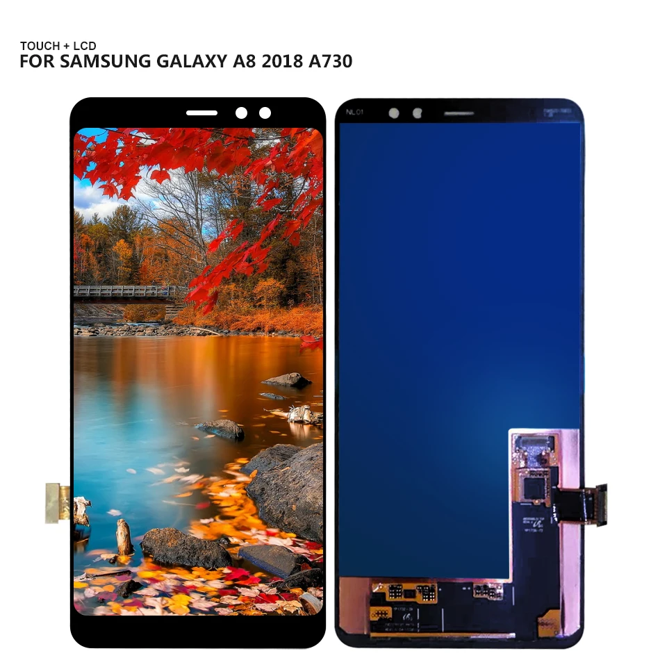 AMOLED lcd для samsung Galaxy A8+ A8 Plus A730x A730 lcd дисплей кодирующий преобразователь сенсорного экрана в сборе+ Инструменты