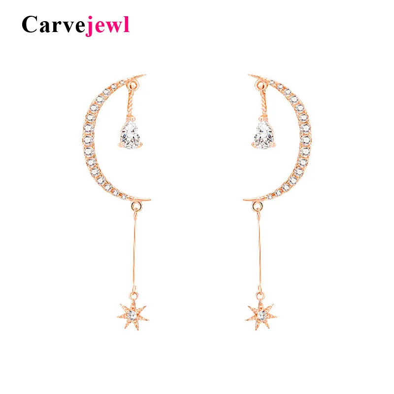 

Carvejewl Star Moon long dangle Earrings For Women Everyday Teen Mothersday Celestial Birthday Gift Jewelry anti allergy Earring