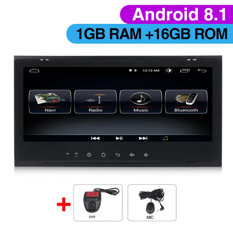 8.8inch Android 9.1 Car Radio For VW Volkswagen Touareg T5 Transporter Multivan car multimedia player gps navigation WIFI BT RDS - Цвет: Car dvd DVR