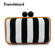 Полосатый рисунок вечерний клатч для женщин Lady Сумочка(C093