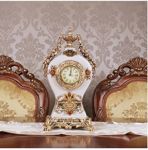Трещины керамические часы Европейский бытовой гостиной часы декоративные, предметы интерьера креативные модные настенные часы - Цвет: Золотой