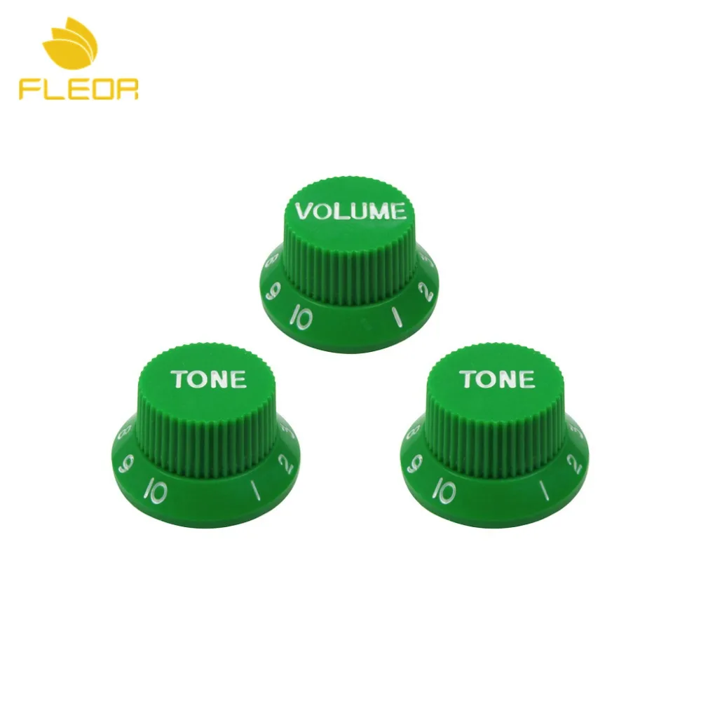 FLEOR 30PCS/Pack Plastic Tone & Volume Knobs Electric Guitar Speed
