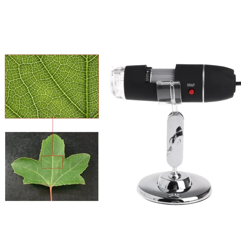 

1600X 2MP Zoom Microscope 8 LED USB Digital Handheld Magnifier Endoscope Camera