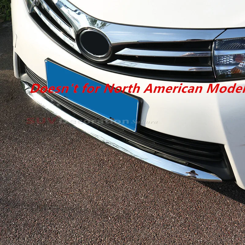 ABS CHROME Front Head Bumper Skid Protector Guard Cover Decoration Trim