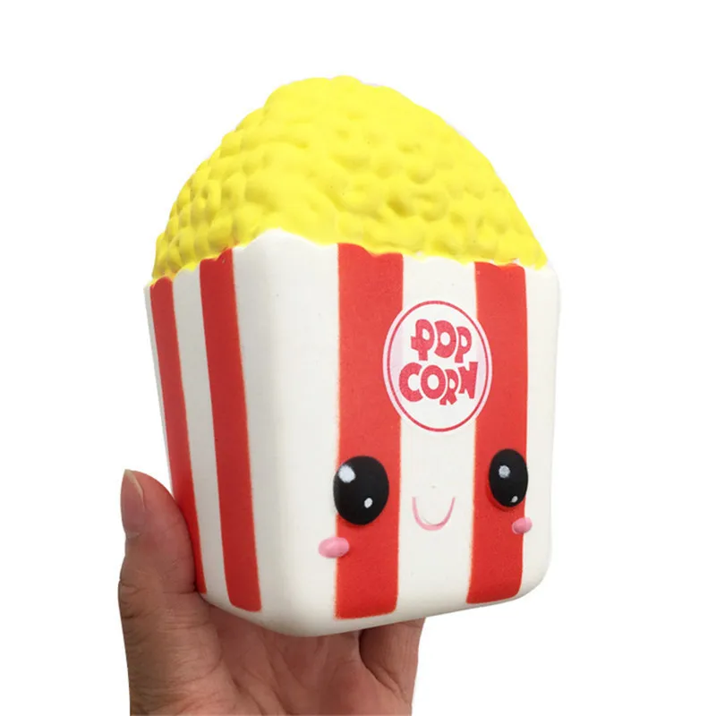 Kawaii лица Jumbo мороженое гамбургер торт Popcorn Печенье Пицца сожмите мягкими