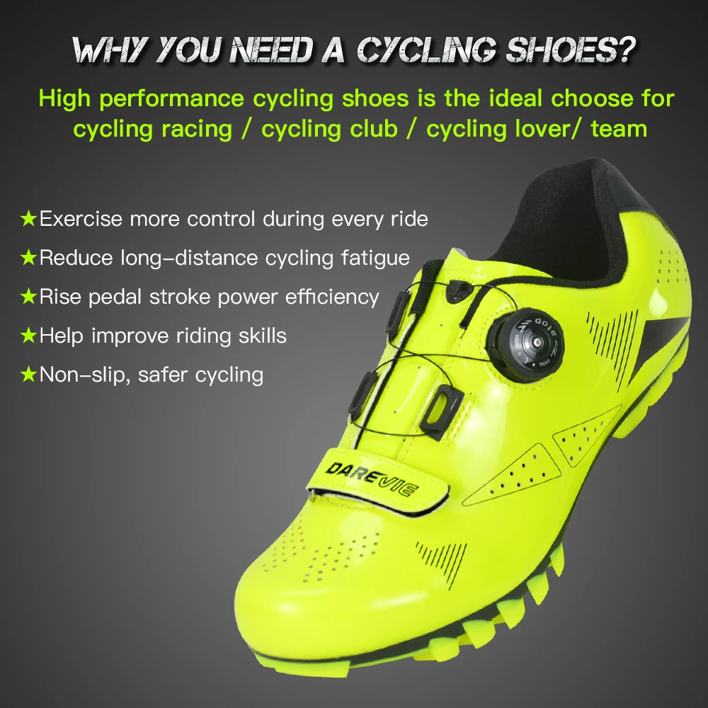 Darevie 2019 ciclismo zapatos bicicleta de montaña MTB ciclismo zapatos transpirables ciclismo botas mtb bicicleta zapatos spd hombre mujer