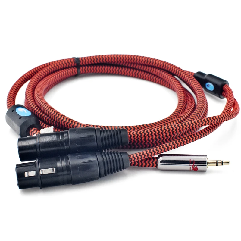 Premium Audio Cable 1 8 3 5mm Mini Jack to Dual XLR 3 Pin Female for Mixer Console Amp Headphone PC OFC Cable 1M 2M 3M 5M 8M