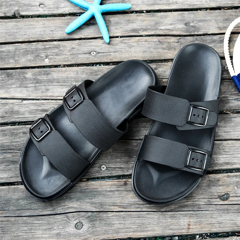 2019 Men Summer Shoes Leisure Slippers Flip-Flops Comfortable Footwear Soft Sandal terlik Mans footwear 40JA2911