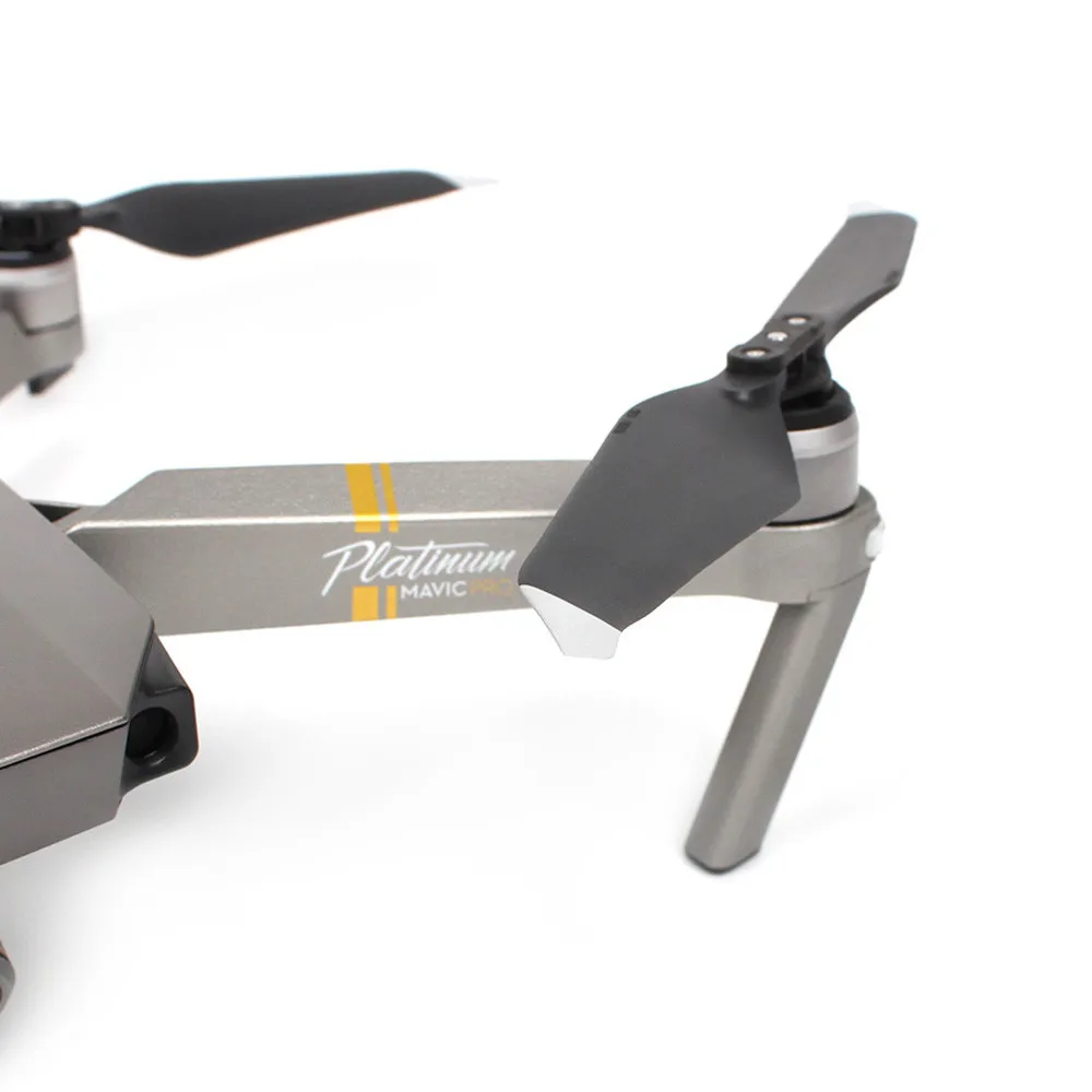 HIPERDEAL 2 пары DJI Mavic Pro Platinum 8331 малошумные быстросъемные пропеллеры золотые и серебряные для DJI Mavic Pro# M