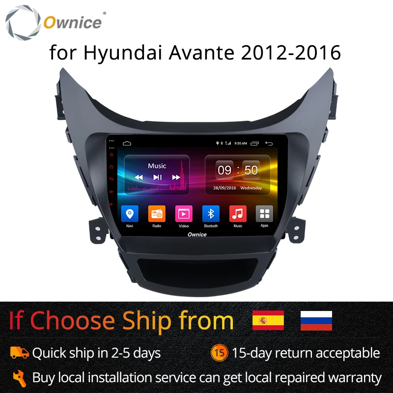 

Ownice K1 K2 Eight Core 1024*600 Android 8.1 Car Radio Player DVD gps For Hyundai Avante 2012 2013 2014 2015 2016 with 32GB