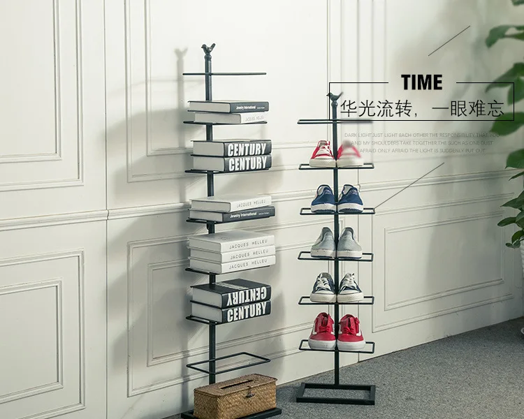 Европейская креативная железная стойка для обуви; многослойные простые домашние тапочки; недорогие современные минималистичные Тапочки