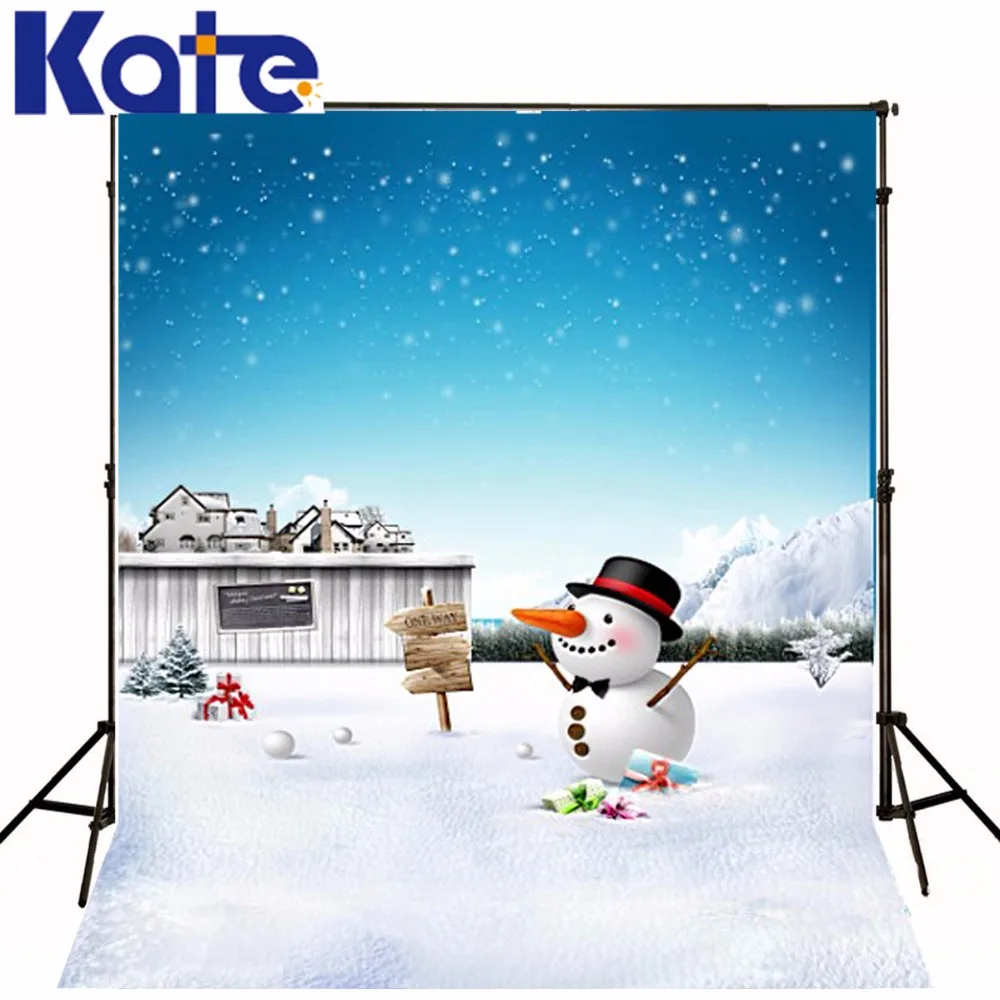 

New arrival Background fundo Snowman snow snowball 6.5 feet length with 5 feet width backgrounds LK 3747
