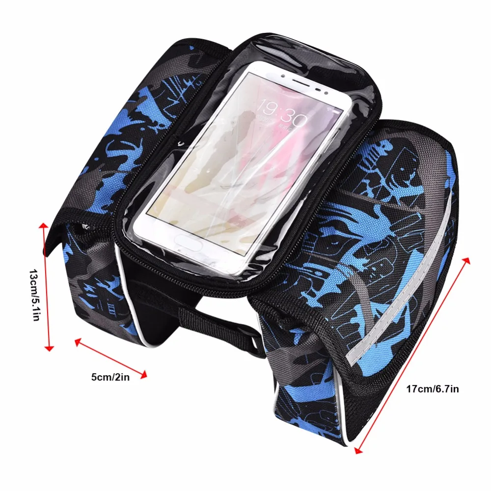 Сумка для шоссейного велосипеда, непромокаемая, с сенсорным экраном, велосипедная сумка, светоотражающая рамка, верхняя труба, сумка для телефона 4," /5,7", сумка для телефона, Аксессуары для велосипеда