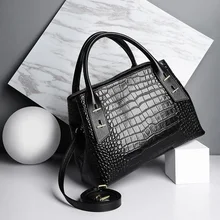 Сумки через плечо для женщин женская сумка из крокодиловой лакированной кожи сумка через плечо женская сумка Bolsa Feminina