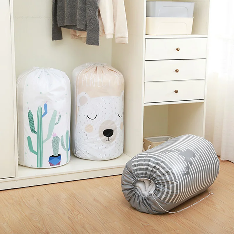 Organizer Beam Mouth Quilt Storage Bag Waterproof Home Clothes Quilt Sorting Bag Organizador Moving Clothes Luggage Packing