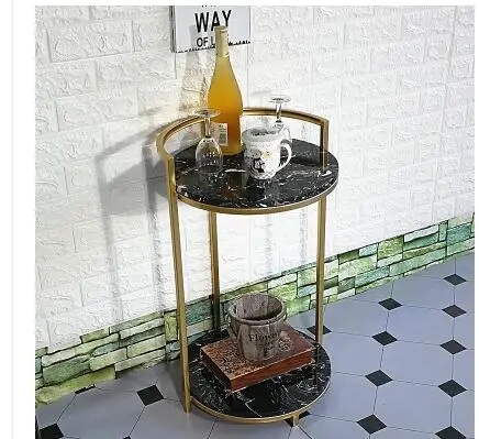 Маленький журнальный столик в скандинавском стиле, мраморный диван, несколько маленьких помещений, простой Передвижной столик для гостиной, балкона, чайная стойка - Цвет: 13