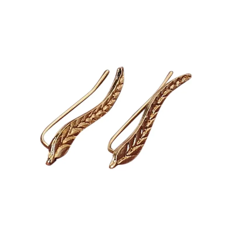 New-Design-Fashion-Alloy-Earrings-For-Women-Oorbellen-Pendientes-Flawless-Metal-Leaf-Earrings-Stylish-Ear-Clip (1)