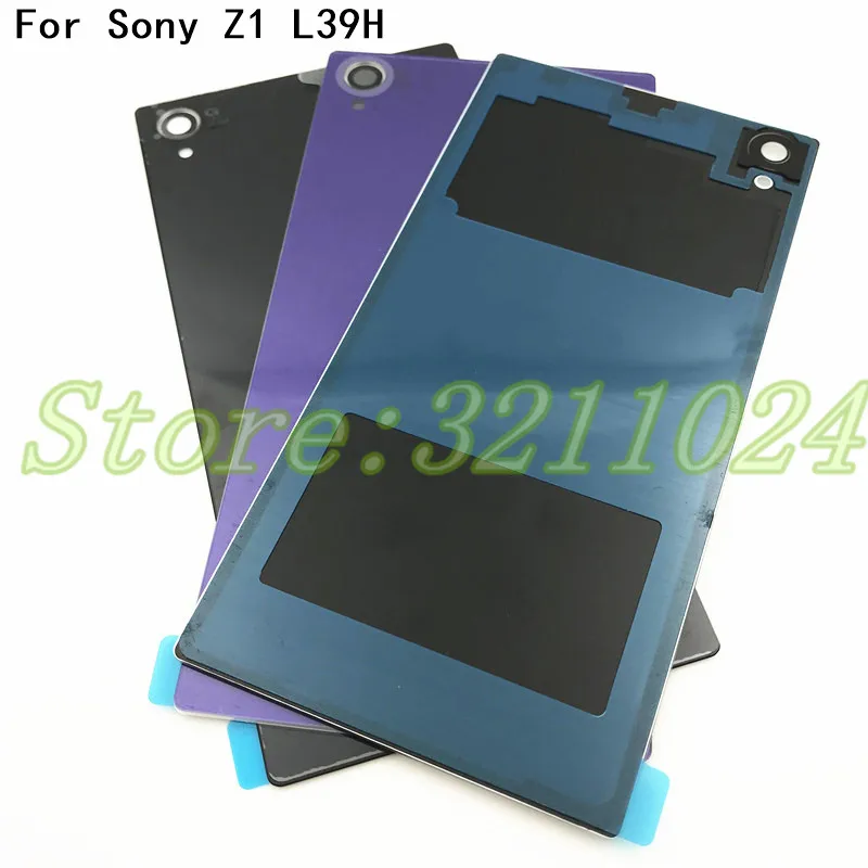 For Sony Xperia Z1 L39h C6902 C6903 Back Glass Battery Housing Rear Back Cover Replacement Spare Parts - Mobile Phone Housings & Frames - AliExpress
