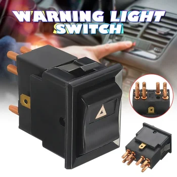 

7 Pins Black Hazard Warning Lamp Switch For Land Rover Defender 90 110 130 Yuf101490
