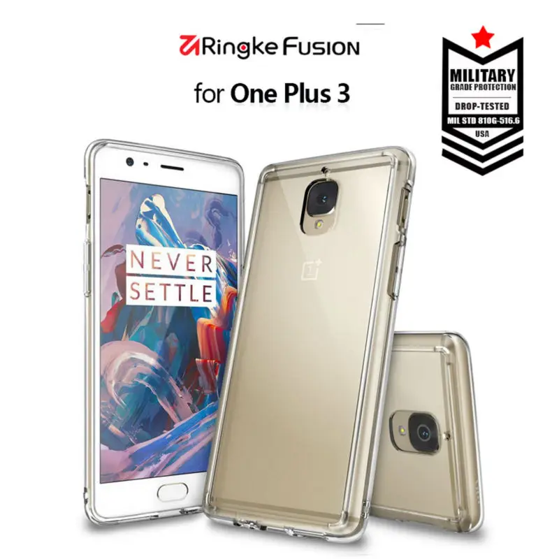 imágenes para Ringke Fusión Para Oneplus 3 caso Claro PC Volver y Suave Híbrido Marco para OnePlus 3 T Caso imágenes para Ringke Fusión Para Oneplus 3 caso Claro PC Volver y Suave Híbrido Marco para OnePlus 3 T Caso