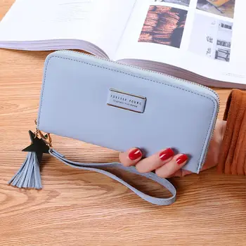 

New Women Wallets And Purses Handbag PU Leather Long Wallet Hasp Phone Bag Money Coin Pocket Card Holder Female Wallets Purse