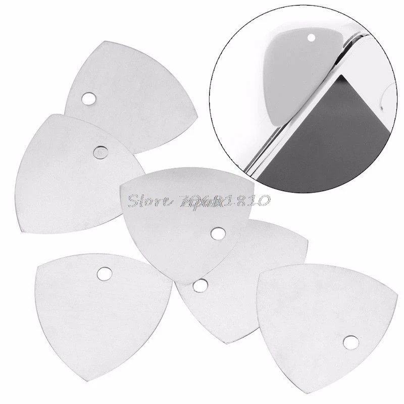 

6 x Metal Sheet LCD Screen Opening Pry Tool For Phone Pad Opener Guitar Paddle Z09 Drop ship