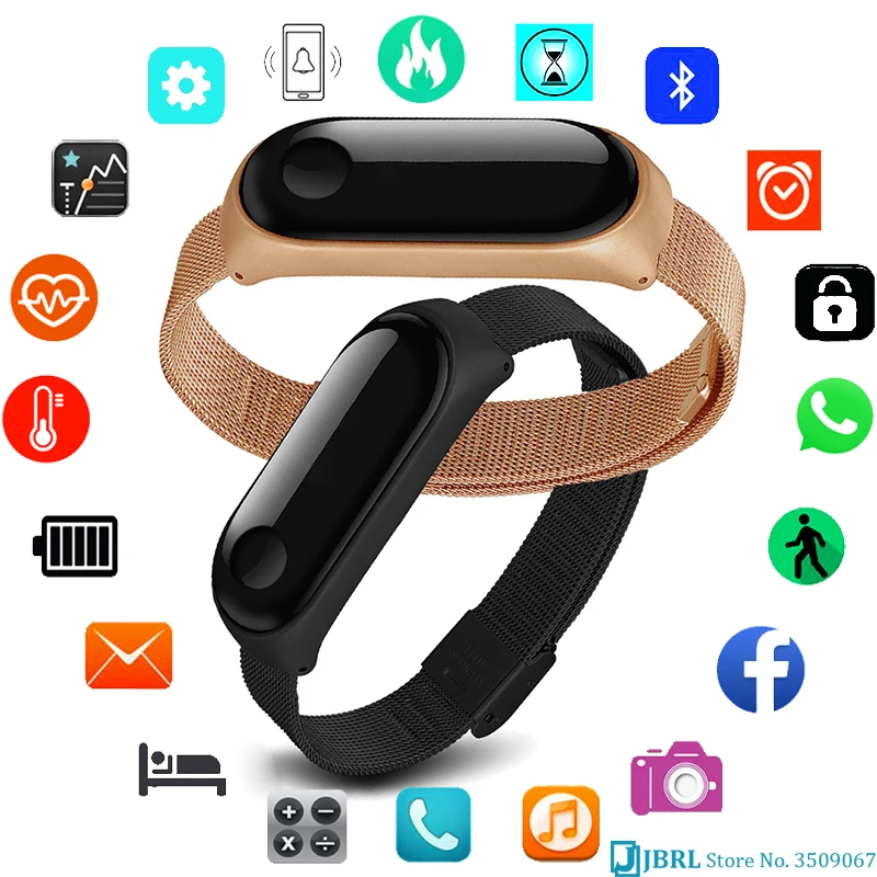 

Luxury Smart Watch Men Women Smartwatch For Android IOS Fitness Tracker Electronics Smart Clock New Stainless Steel Smart-watch