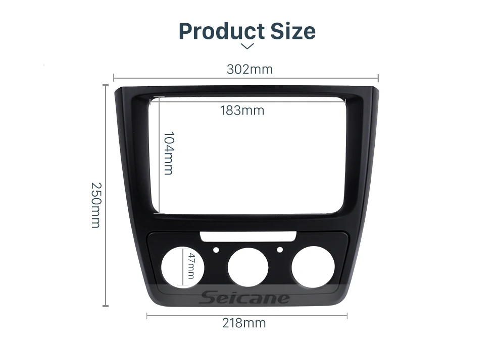 Seicane OEM 2 Din Автомобильная стереофоническая рамка для Skoda Yeti 173*98 178*100 178*102 мм радио Панель приборная панель комплект для крепления