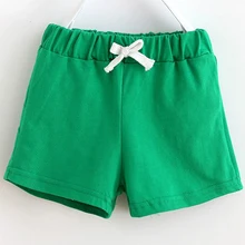 Шорты для маленьких мальчиков и девочек; эластичные повседневные хлопковые пляжные шорты; летние шорты