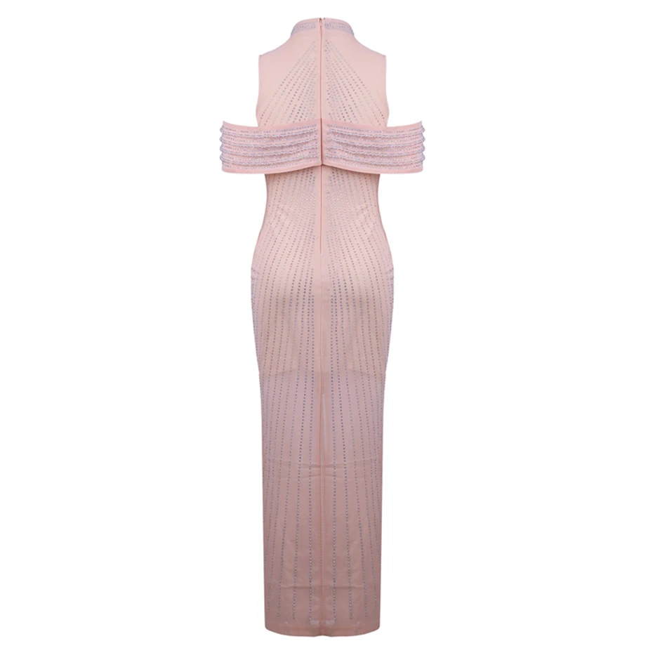 Ocstrade-Black-Round-Neck-Short-Sleeve-Maxi-Cutout-Paillette-Fashion-Bandage-Dress-HW233-Black (3)