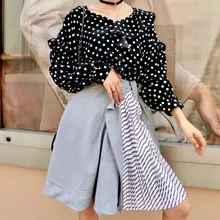 HCBLESS Осенняя Новая женская плиссированная юбка с разрезом на лямках дикая модная юбка