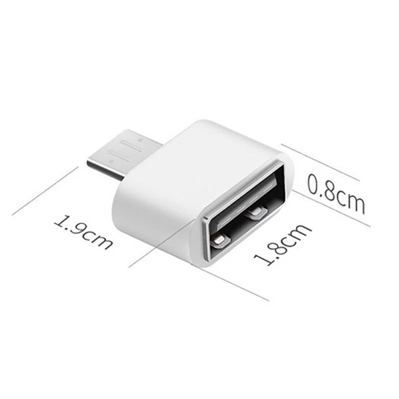 OTG Adapter 2pcs Mini OTG Cable USB OTG Adapter Micro USB to Converter for Tablet PC Android