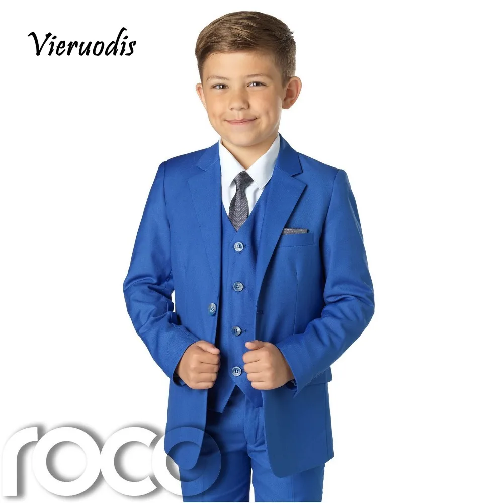 12-1     Boys Blue Suit, Slim Fit Suits, Boys Wedding Suit, Blue Suits, Page Boy Outfit