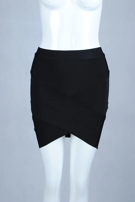 Женские сексуальные золотые вискозные обтягивающая юбка женские трикотажные дизайнерские облегающие юбки-карандаш - Цвет: Черный