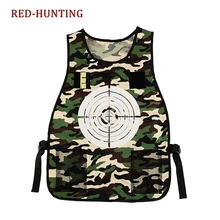 Тактический детский легкий жилет, регулируемый с карманами для хранения и цели, подходит для Nerf N-Strike Elite Team