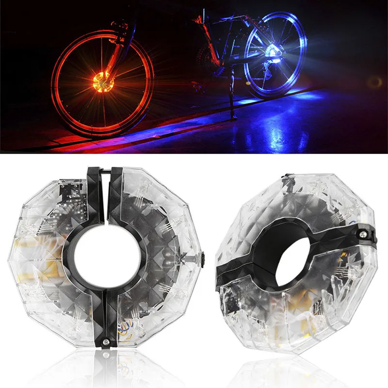 

Bike Wheel Hub Lights LED Cycling Colorful Bicycle Spoke Bike Wheel Hub Lights Waterproof LED Cycling Lamp