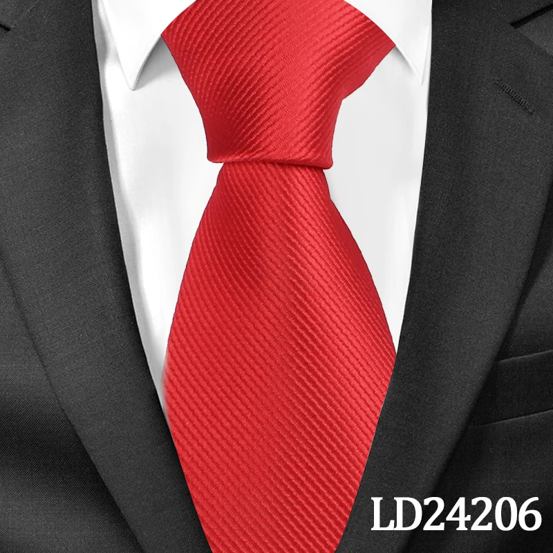 Новые Классические однотонные галстуки для мужчин, Модный повседневный галстук на шею, деловые мужские галстуки, галстуки корбаты, ширина 8 см, галстук жениха, вечерние галстуки - Цвет: LD24206
