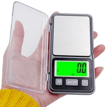 10 шт./партия 1000 г x 0.1 г 1 кг Мини Электронная ЖК-дисплей Дисплей Цифровой баланс Вес Весы ювелирные карманные взвешивания Весы